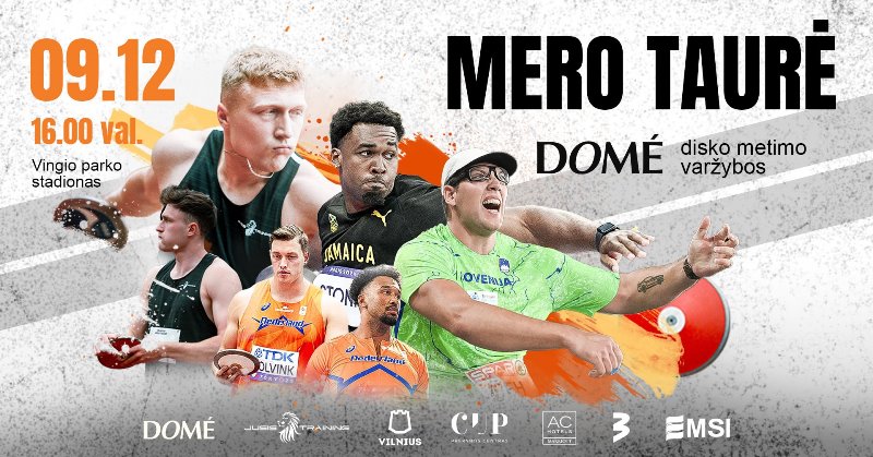 „DOMÉ disko metimo varžybos – Vilniaus mero taurė 2026“